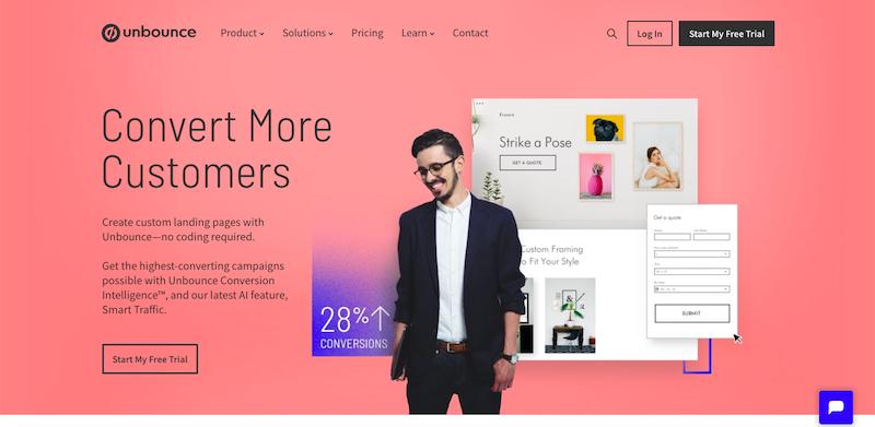 Unbounce: landing page builder