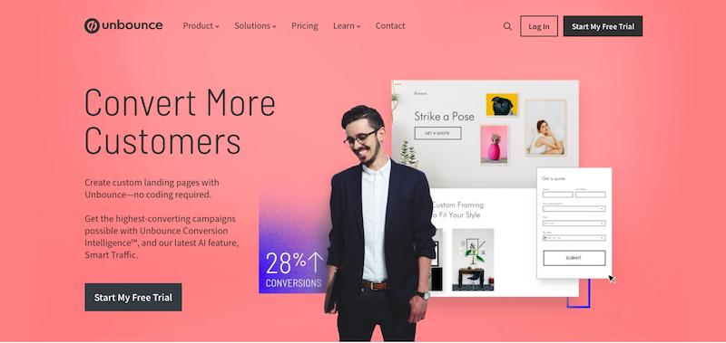Unbounce - landing page builders