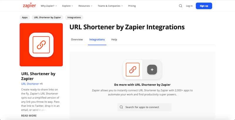 URL Shortener by Zapier