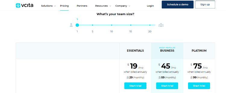 vcita pricing