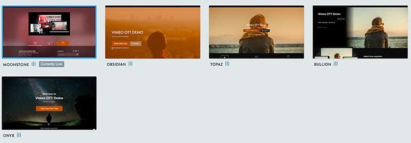 vimeo OTT website themes