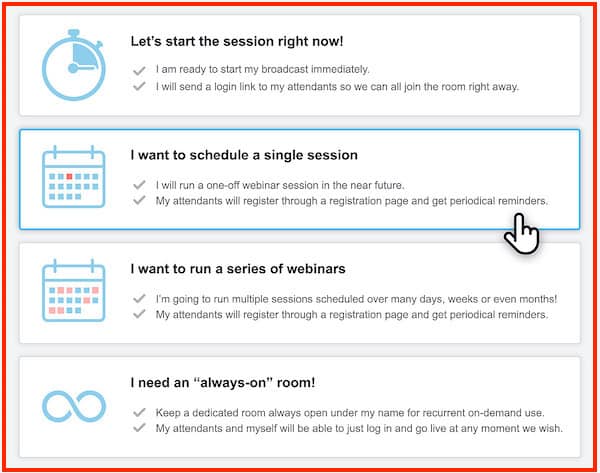 Virtual Event Modes
