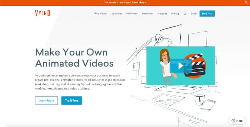 Vyond - professional whiteboard animated videos