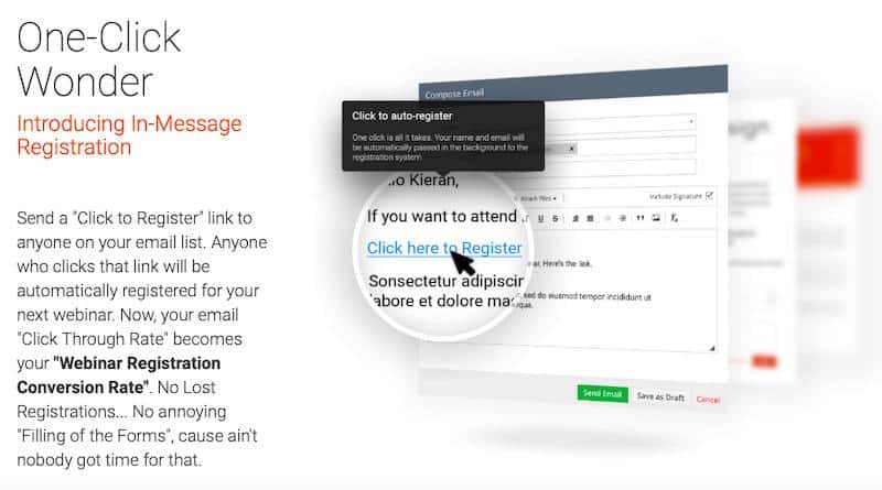 WebinarJam: One-click registration