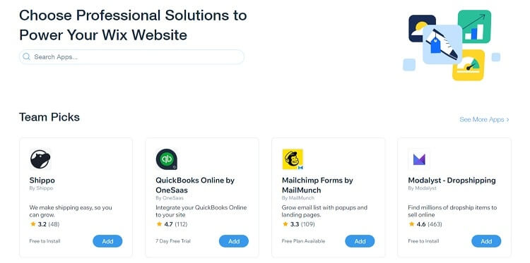 Wix add-ons example