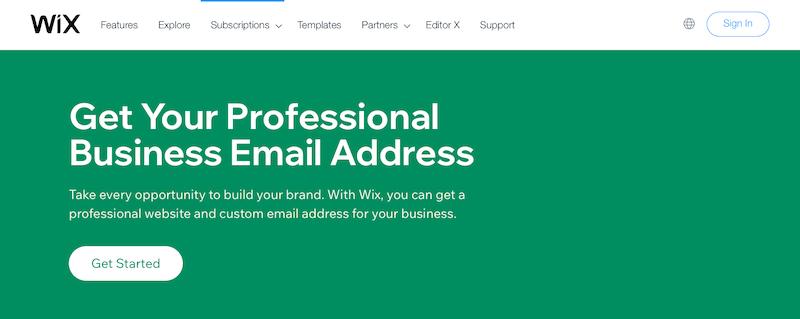 Wix Set-up email account