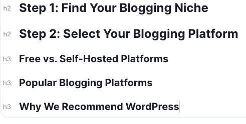 Surfer SEO outline addition