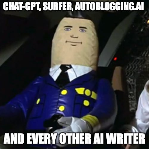 ai writer meme