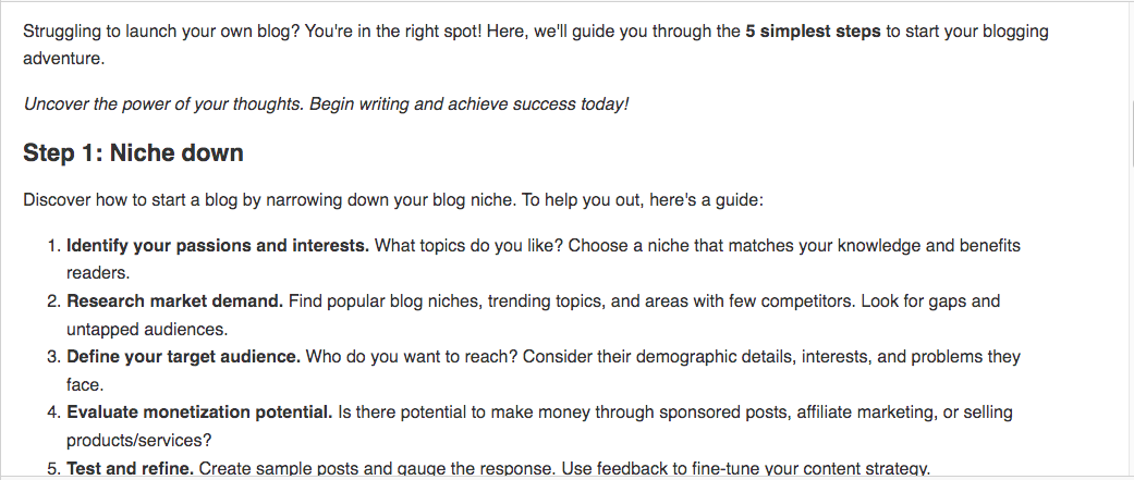 Autoblogging.ai output