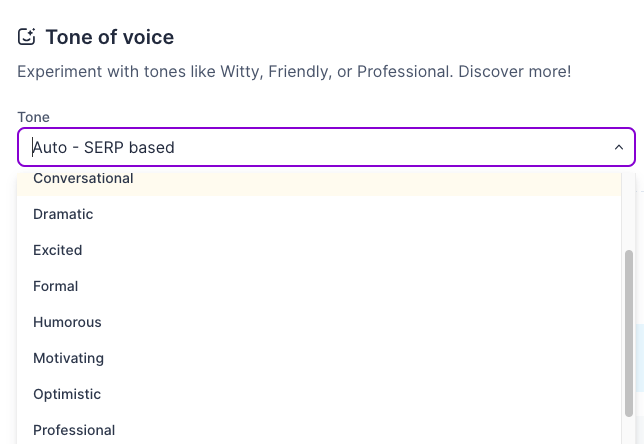 surfer tone of voice