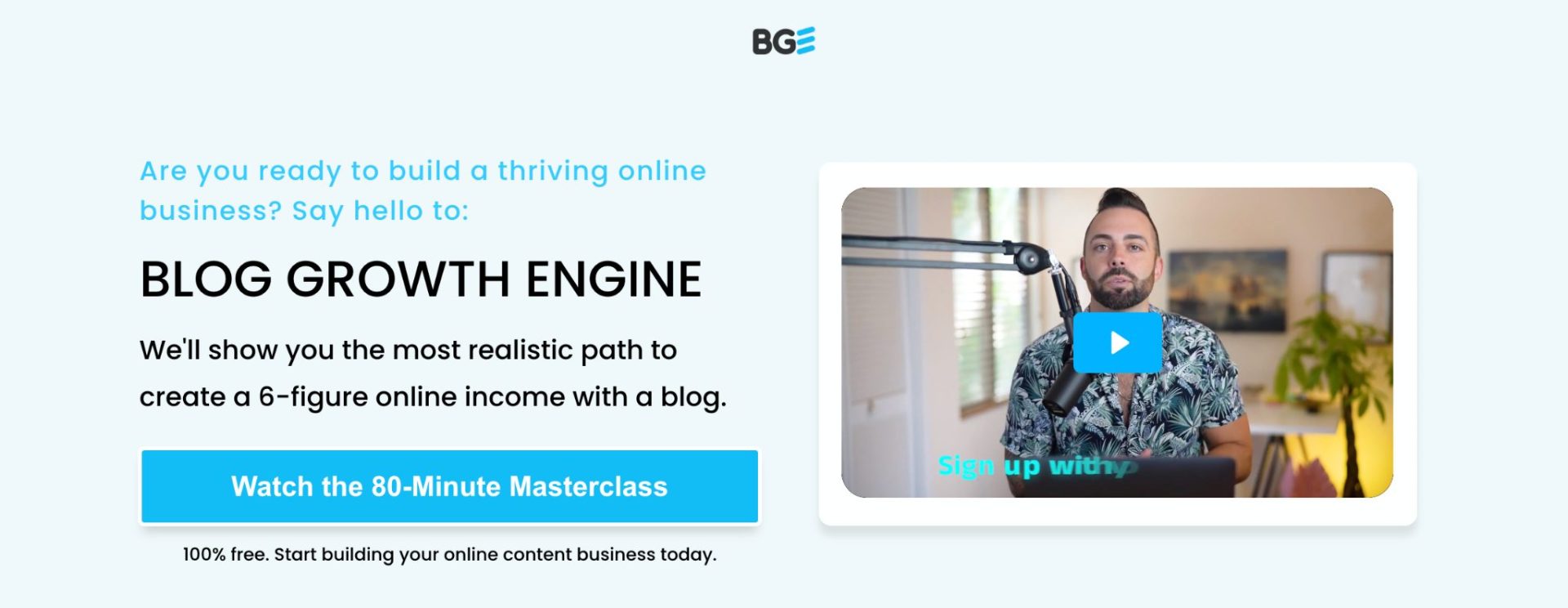 blog growth engine free masterclass