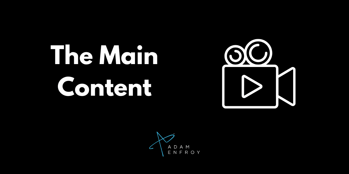 Creating Main Content