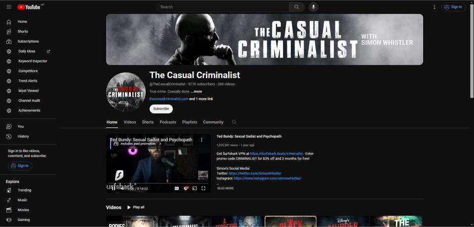 The Casual Criminalist