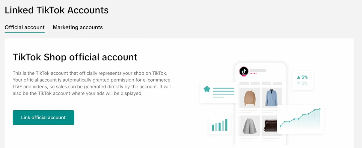 Link Your TikTok account
