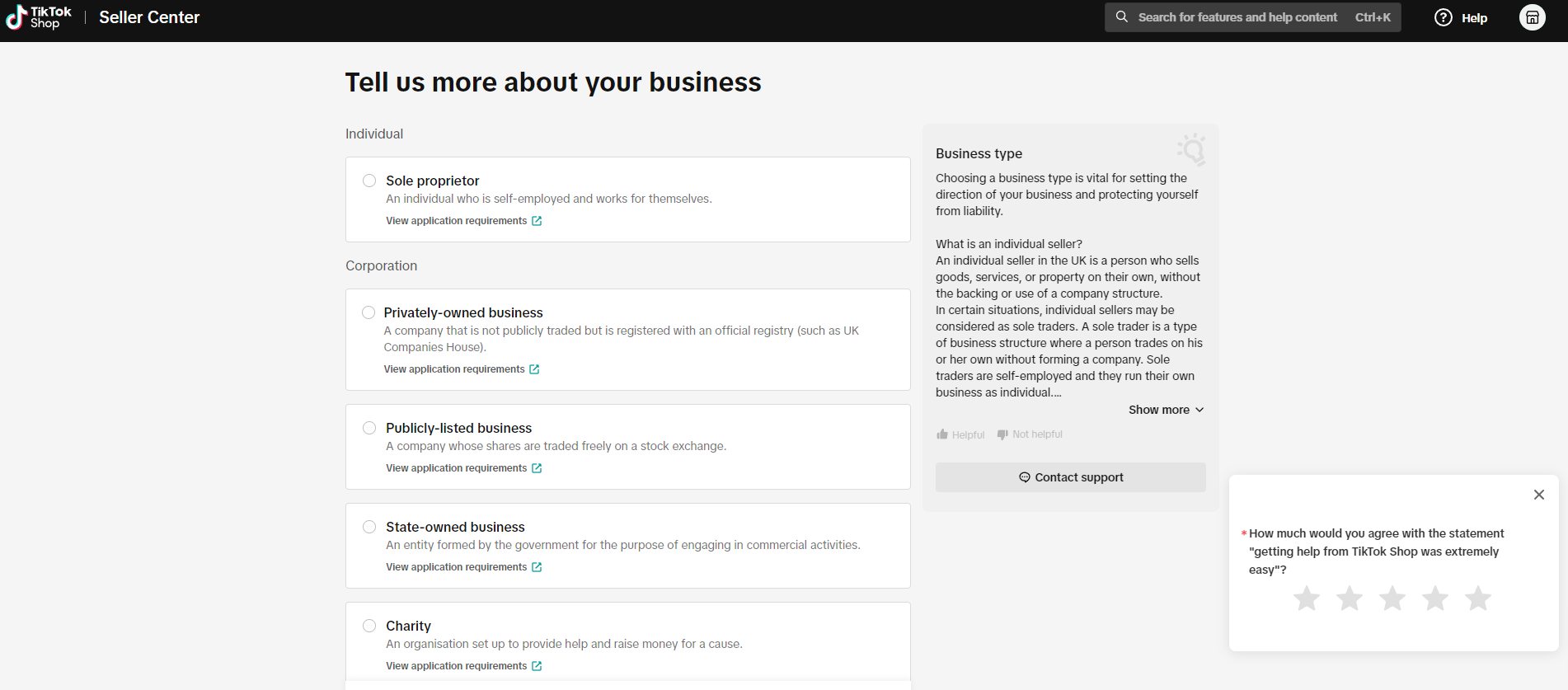 Tell TikTok about your business