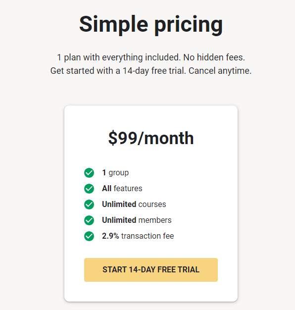 skool pricing