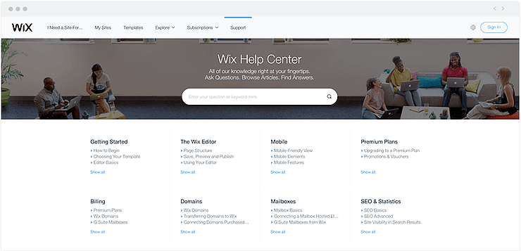 Wix Customer Support