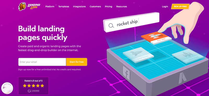 Landing Lion Landing Page Builder
