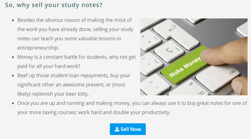 How to Sell College Study Notes