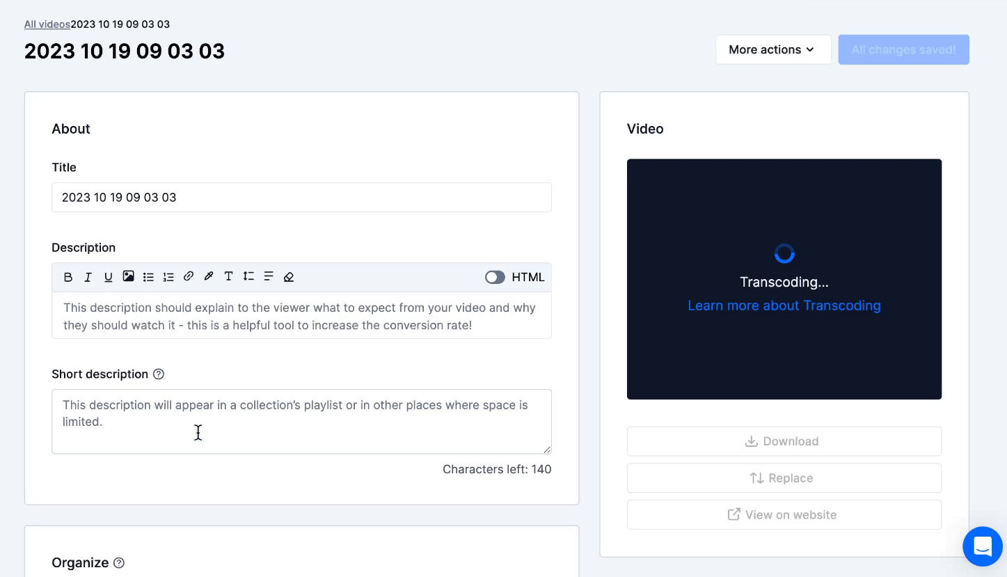 uscreen transcoding