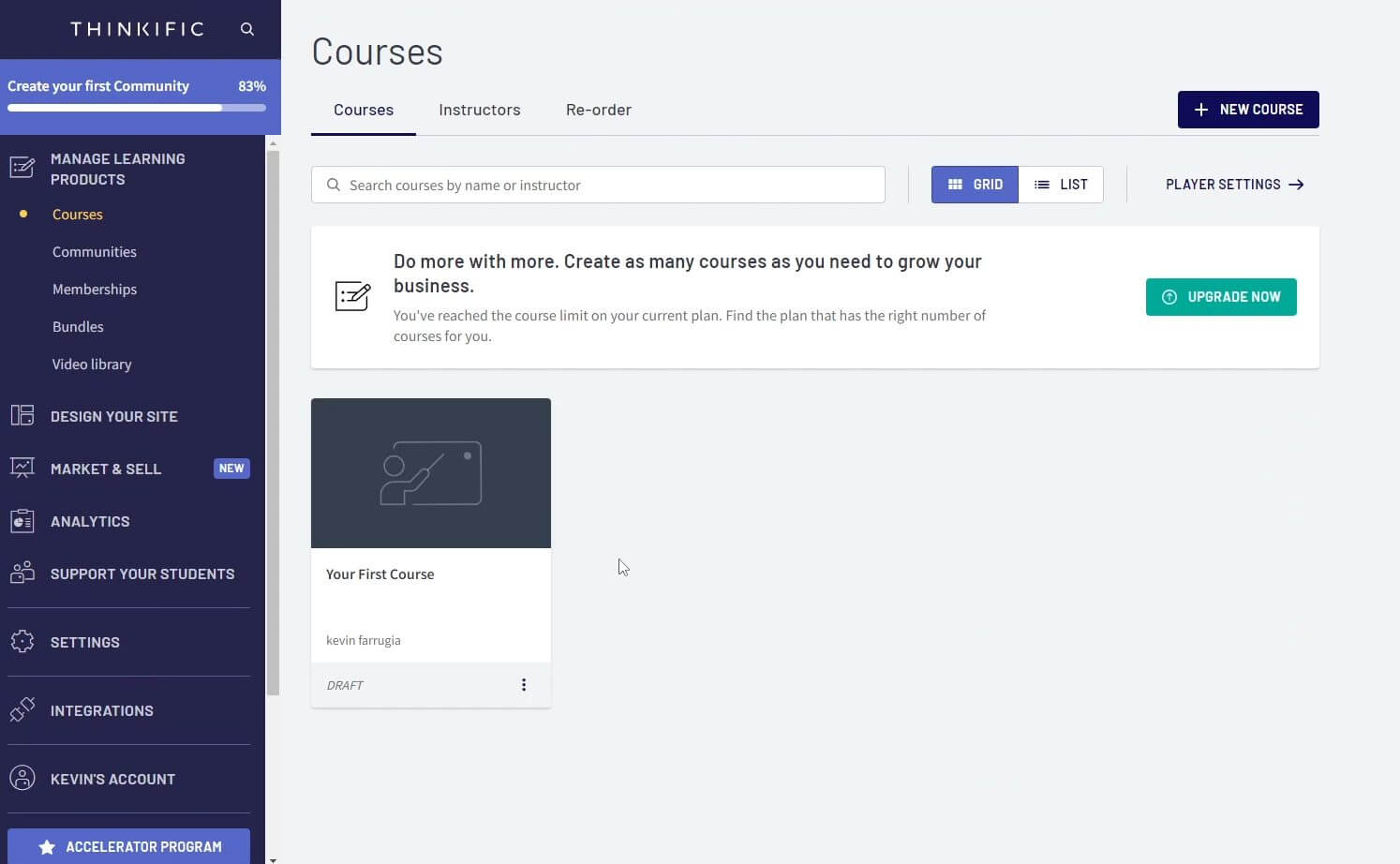 Thinkific courses