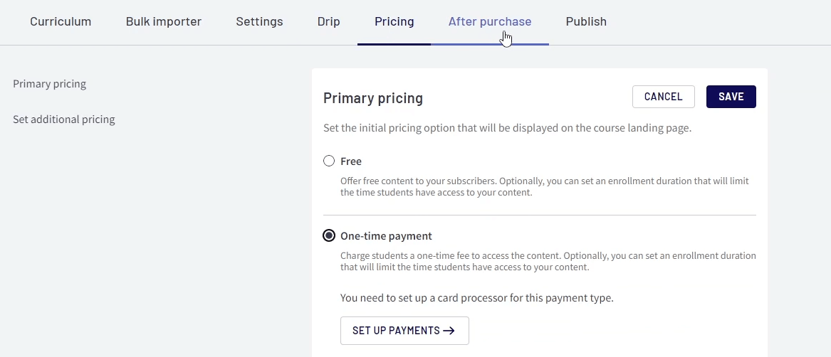 Thinkific pricing