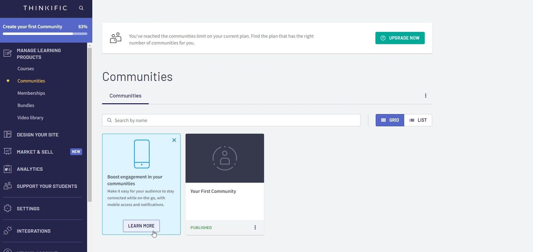 Thinkific communities
