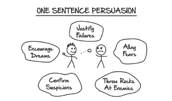 one sentence persuasion