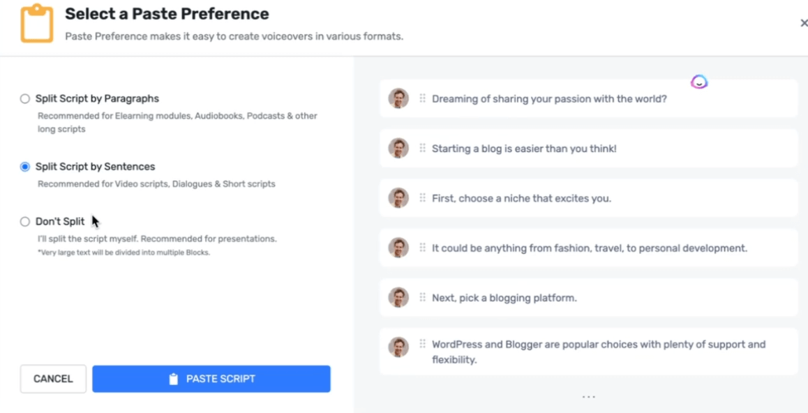 Murf paste preference