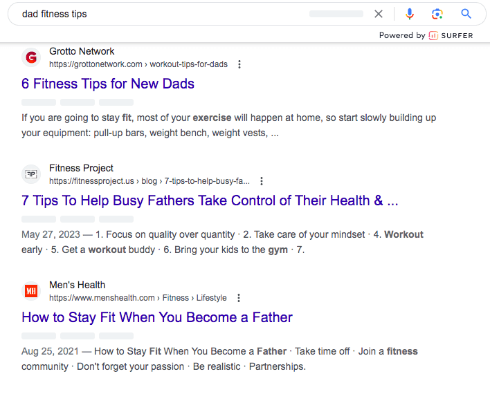 dad fitness tips