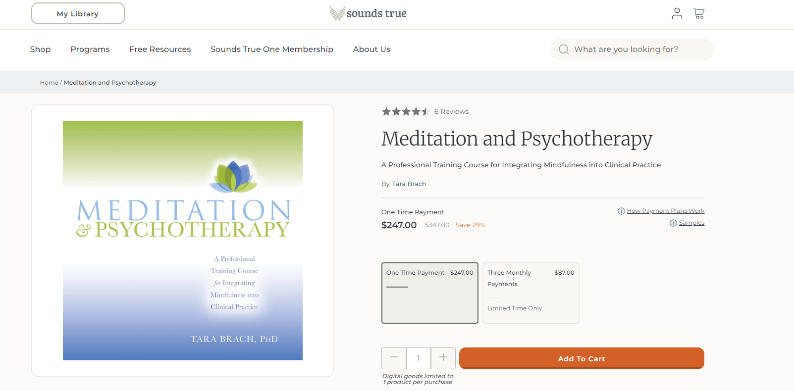 Meditation and Psychotherapy Course