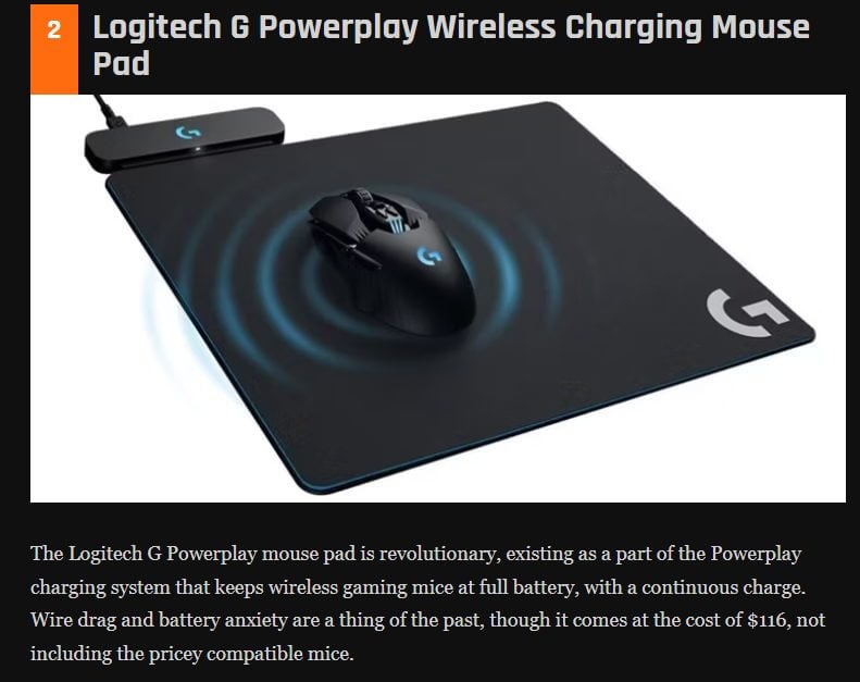 office furniture charging mouse pad