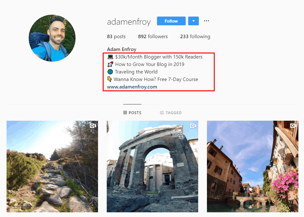 Adam Enfroy Instagram