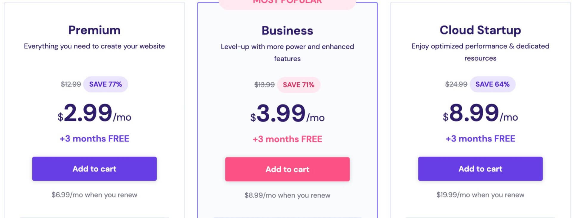 hostinger pricing