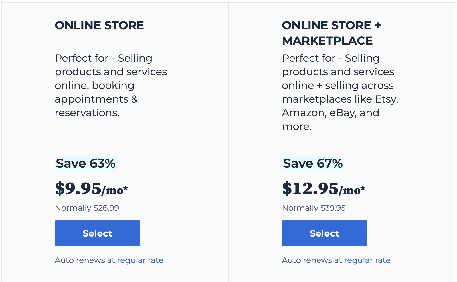 bluehost commerce features