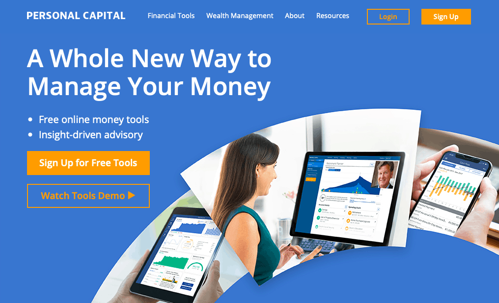 Personal Capital Home Page