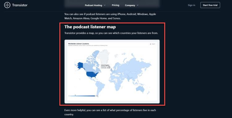 transistor listener map