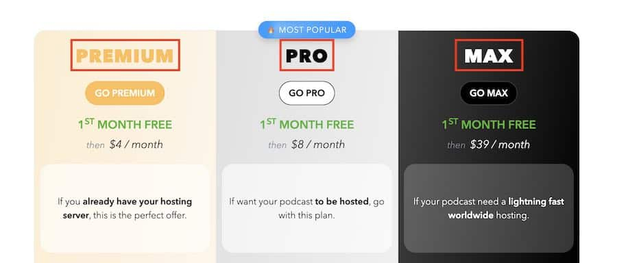 podcastics plans