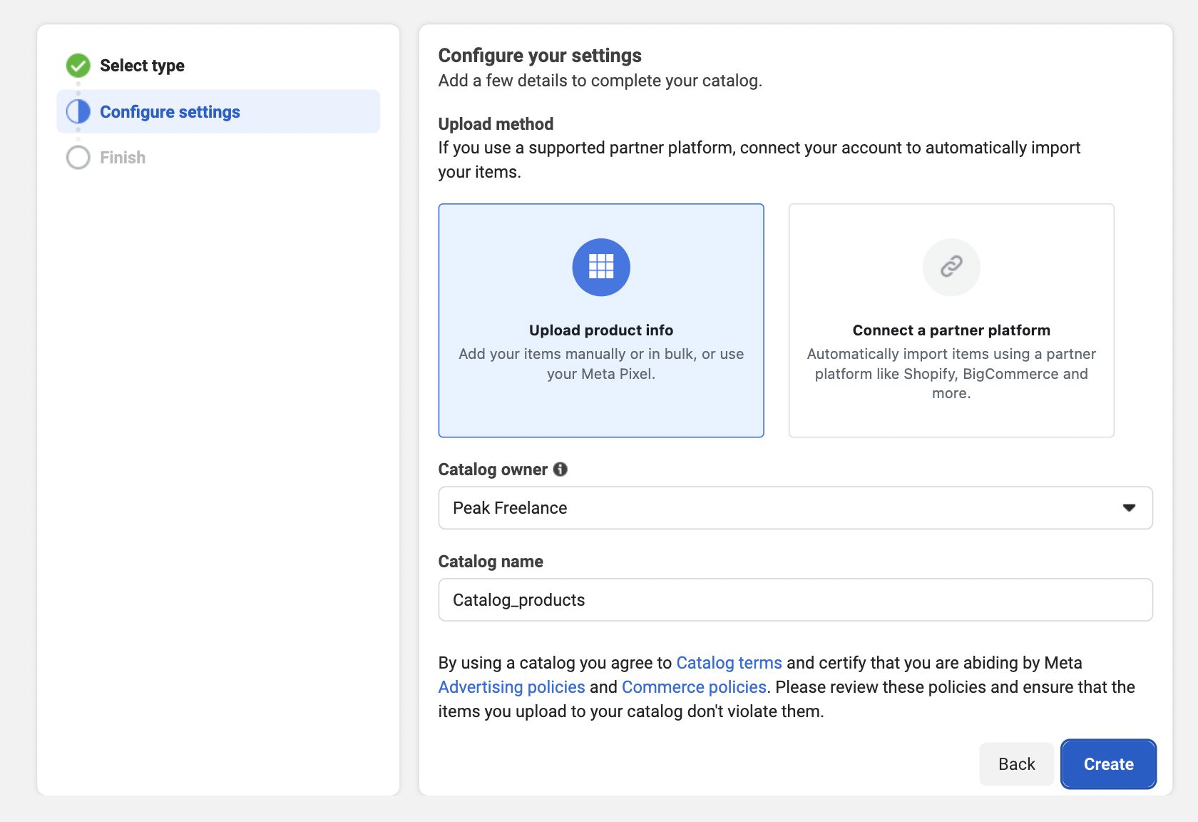 setting configuration