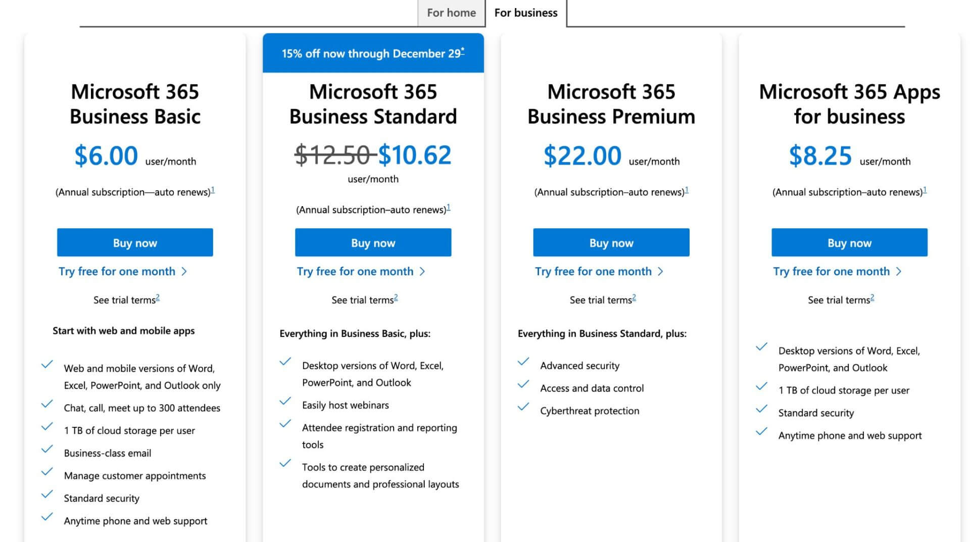 Microsoft Bookings pricing