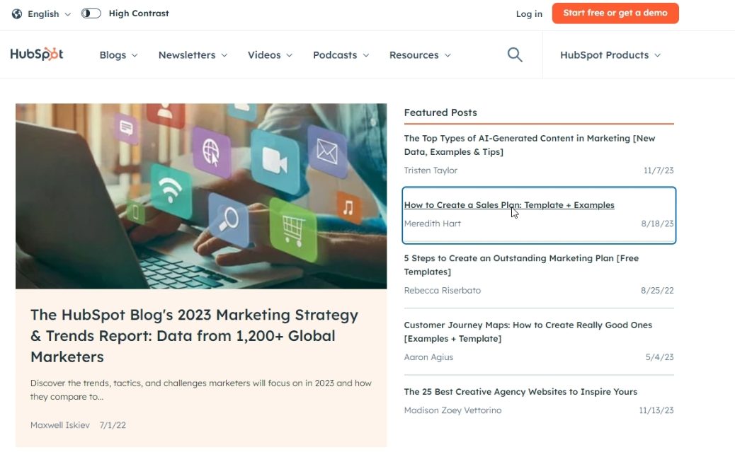 hubspot blog