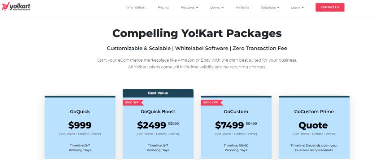 yo-kart pricing