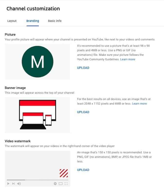 YouTube Branding