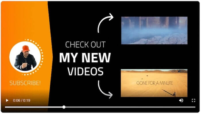 YouTube end screen example