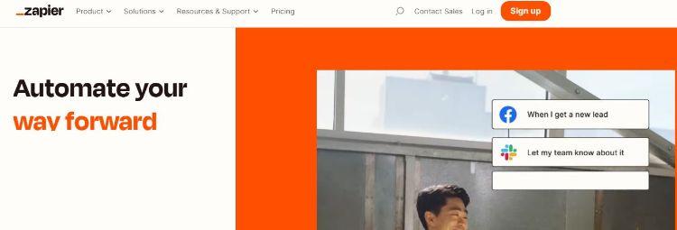 zapier homepage