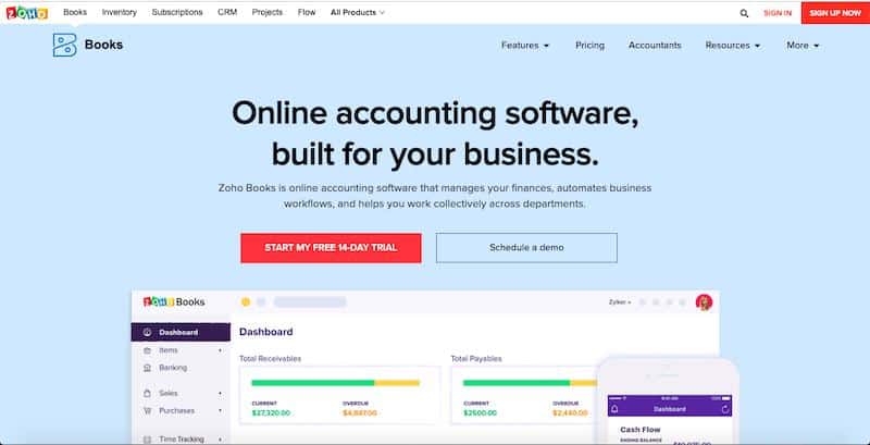 Zoho Books Accounting Software 