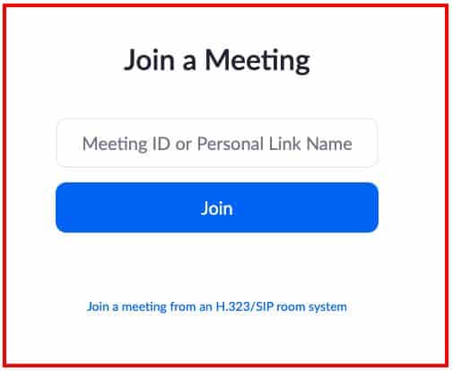 Zoom: Join Meeting
